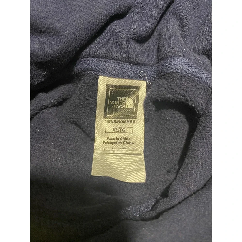 The North Face Mens Navy Blue Pullover Hoodie Fleece Sweatshirt XL